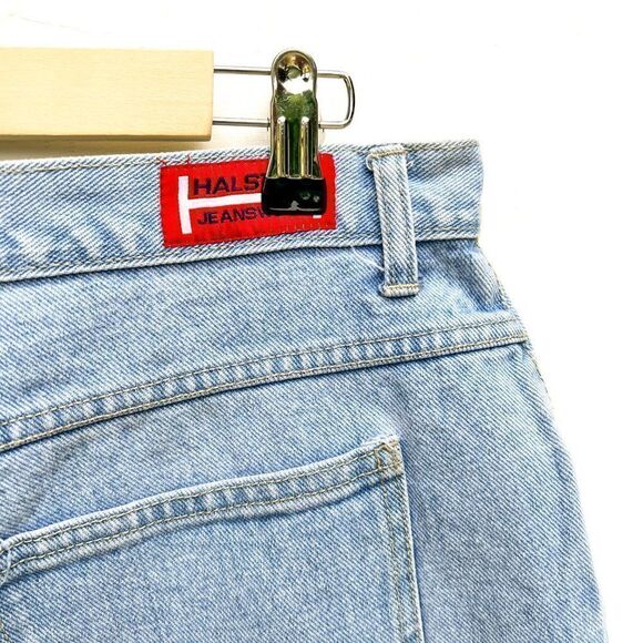 Vintage Halston Jeanswear Denim Jean Shorts - Picture 2 of 7